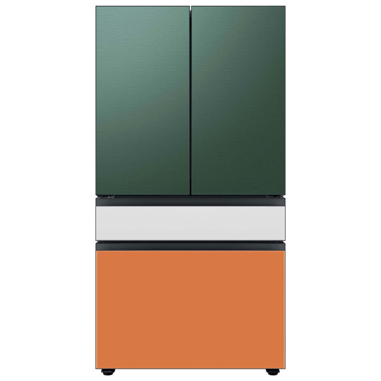 Samsung Bespoke 30 cu Ft French Door refrigerator Customizable Panel Colors AutoFill Water